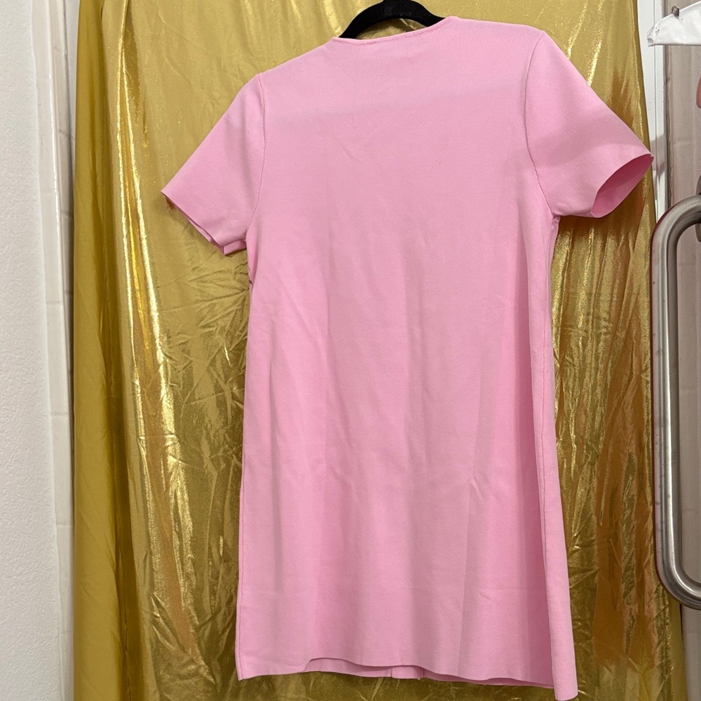 Zara Pink Dress with Purple Bow Details - Picture 4 of 4
